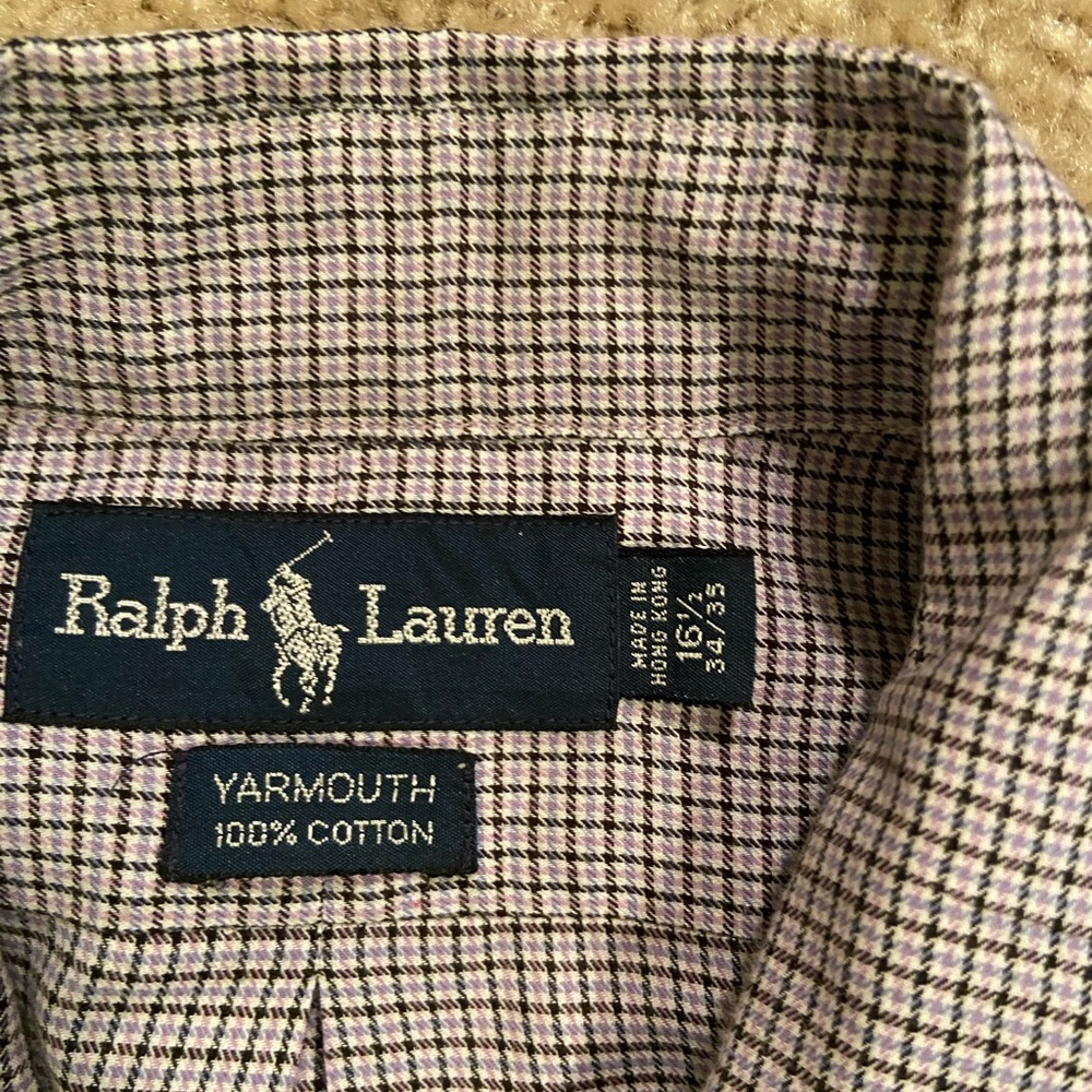 Mens Ralph Lauren dress shirt 16 1/2 34/35
